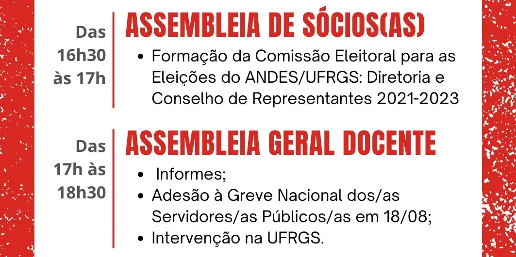 Assembleia Geral Docente Nesta Quinta Feira Na Pauta Ades O